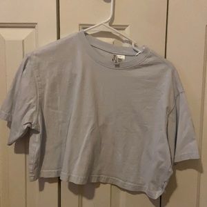 baby blue crop top